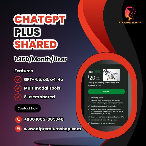 ChatGPT Plus Shared Subscription